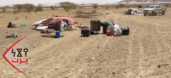 مأرب: عشرات الأسر عالقة اثر اقتحام الحوثيين مخيما للنازحين في صرواح
