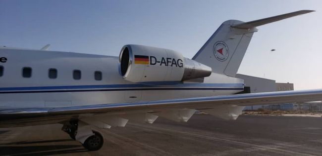 طائرة المانية في رحلة أوربية نادرة  إلى مطار صنعاء الدولي