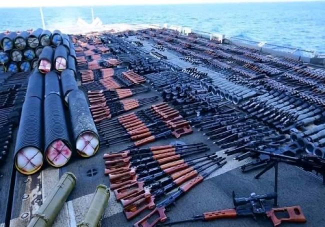 في هذا المكان يتم تفريغ سفن الأسلحة الايرانية الكبيرة ليتم تهريبها إلى «الحوثيين»