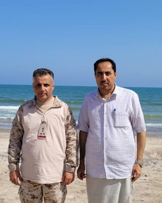 وزير الشباب والرياضة يعزي القائد السابق لقوات التحالف في عدن  بوفاة نجله