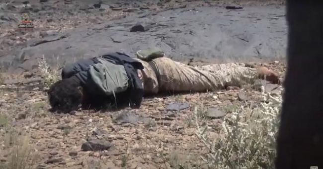 بعد سيطرت الجيش على أهم المواقع ... جثث الحوثيين تملأ الشعاب في حريب جنوبي مأرب