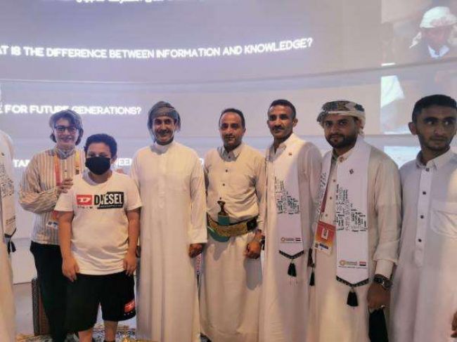 نجل الرئيس السابق يزور الجناح اليمني في معرض إكسبو 2020 بدبي
