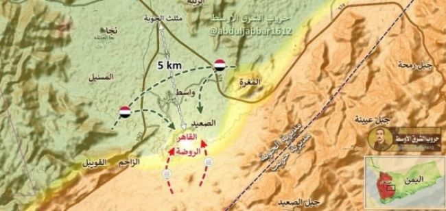 خارطة السيطرة جنوب مأرب عقب تقدم الحوثيين في الجوبة