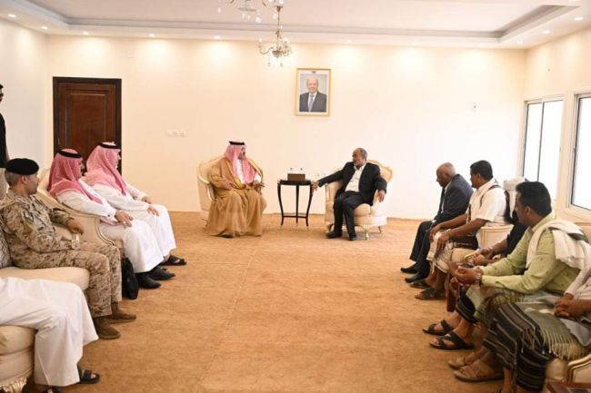 اللواءين محمود الصبيحي وفيصل رجب يلتقيان السفير السعودي في العاصمة عدن