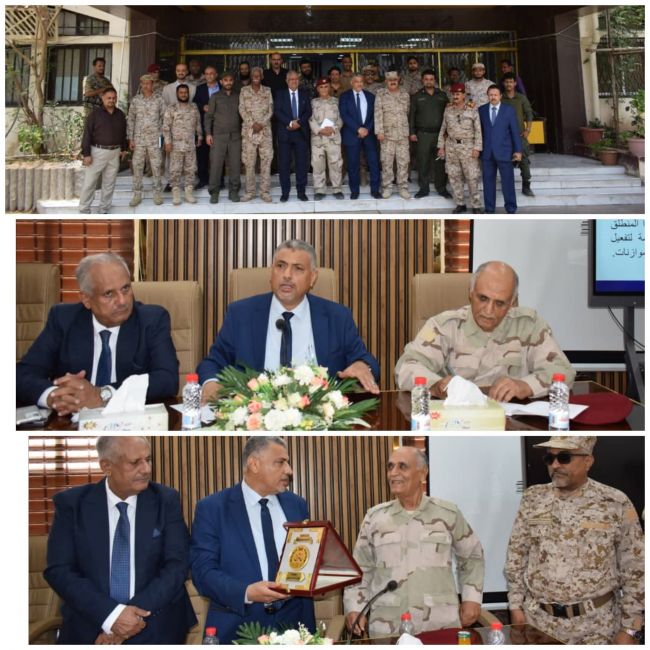 العنوان المقترح:  نائب محافظ عدن يستعرض مع وفد كلية الدفاع الوطني أبرز التحديات الخدمية في العاصمة